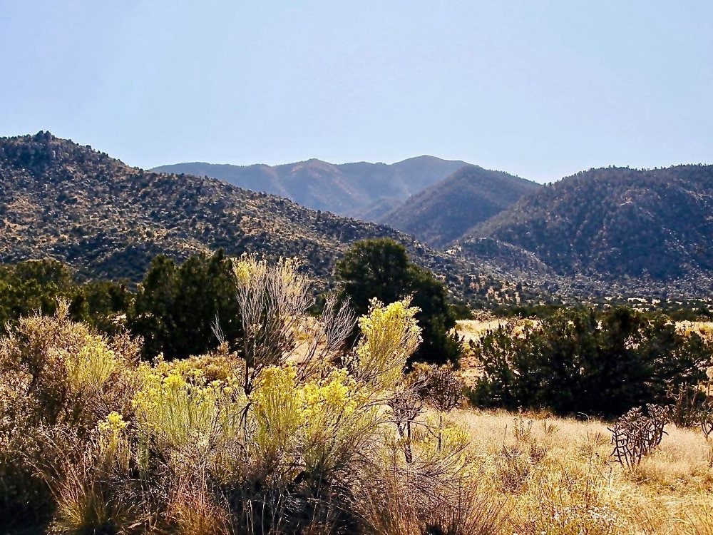 Autumn high desert landscape at Elena Gallegos Open Space, Albuquerque, New Mexico