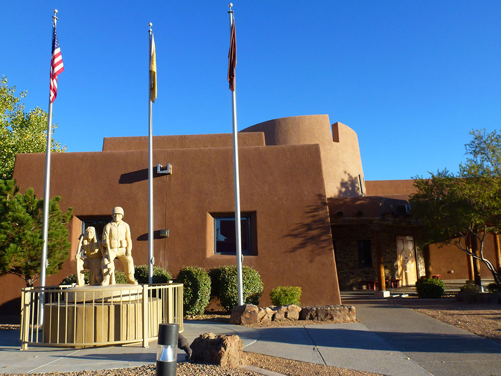Interior courtyard of the Indian Pueblo Cultural Center in Albuquerque, New Mexico