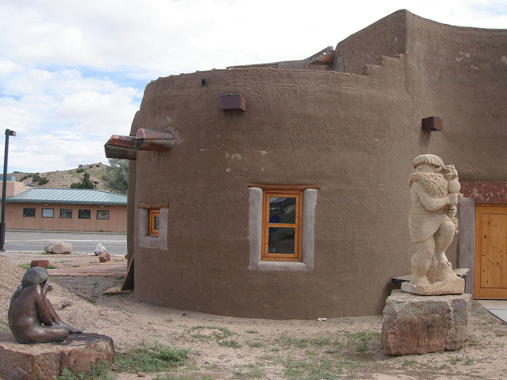 Pueblo pottery and cultural exhibits at the Indian Pueblo Cultural Center in Albuquerque, New Mexico
