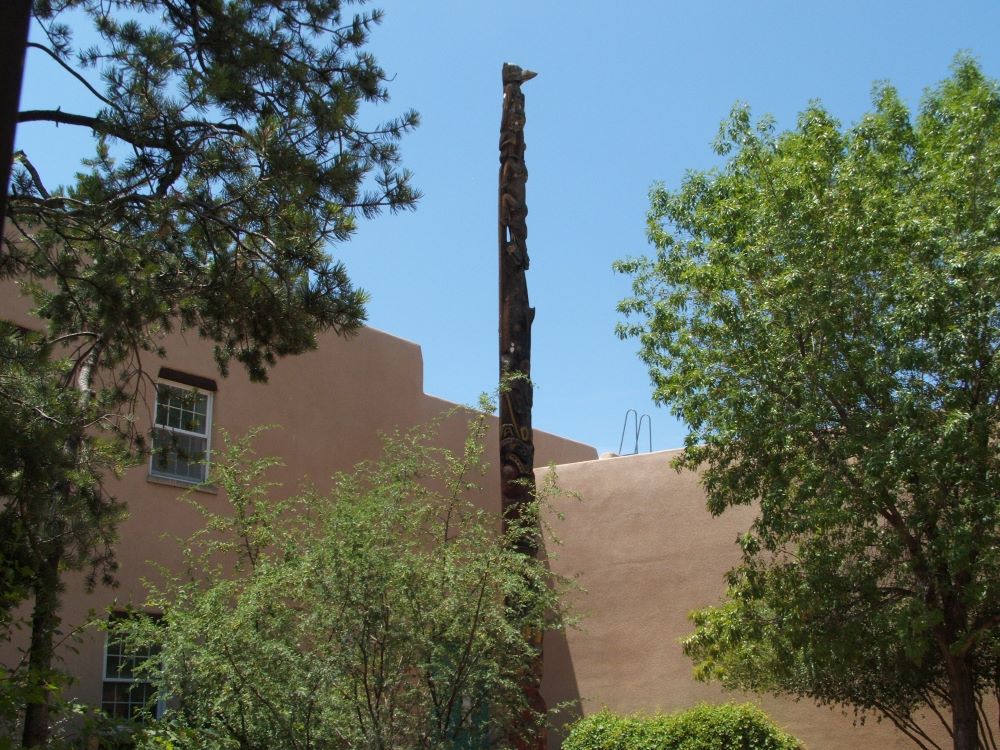 Totem pole at the Maxwell Museum of Anthropology, University of New Mexico, Albuquerque, New Mexico