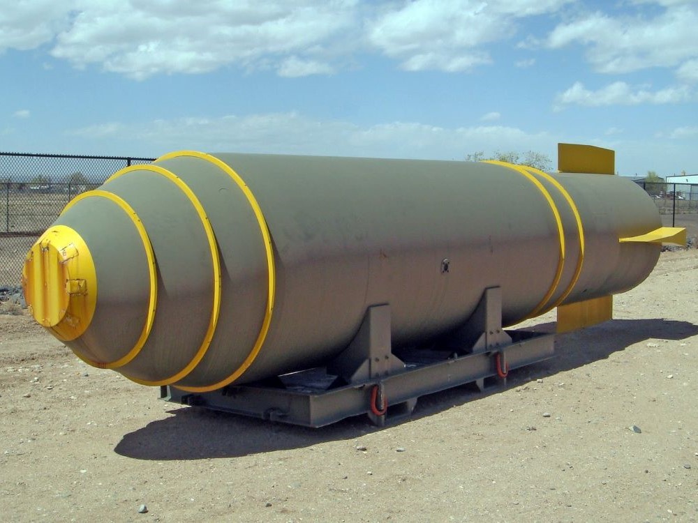 Mk-17 thermonuclear bomb on display at the National Museum of Nuclear Science and History, Albuquerque, New Mexico