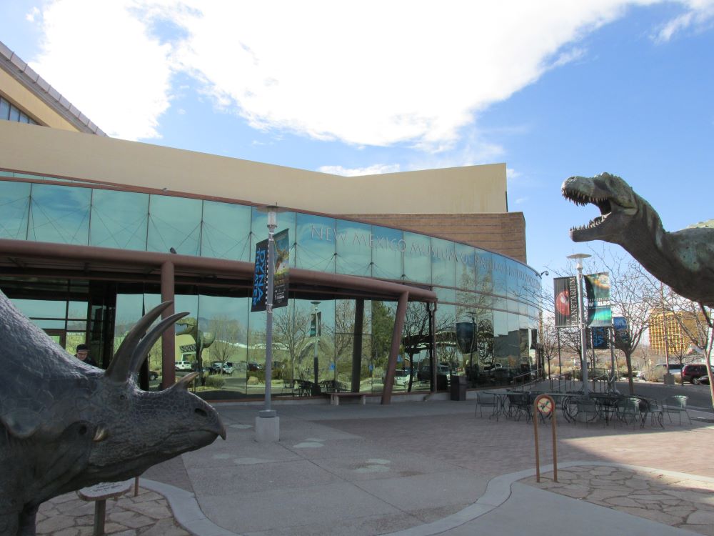 Entrance to the New Mexico Museum of Natural History and Science, Albuquerque, New Mexico