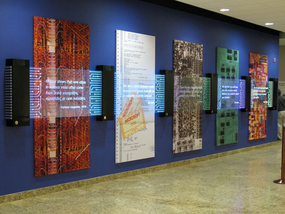 Startup exhibit at the New Mexico Museum of Natural History and Science, Albuquerque, New Mexico