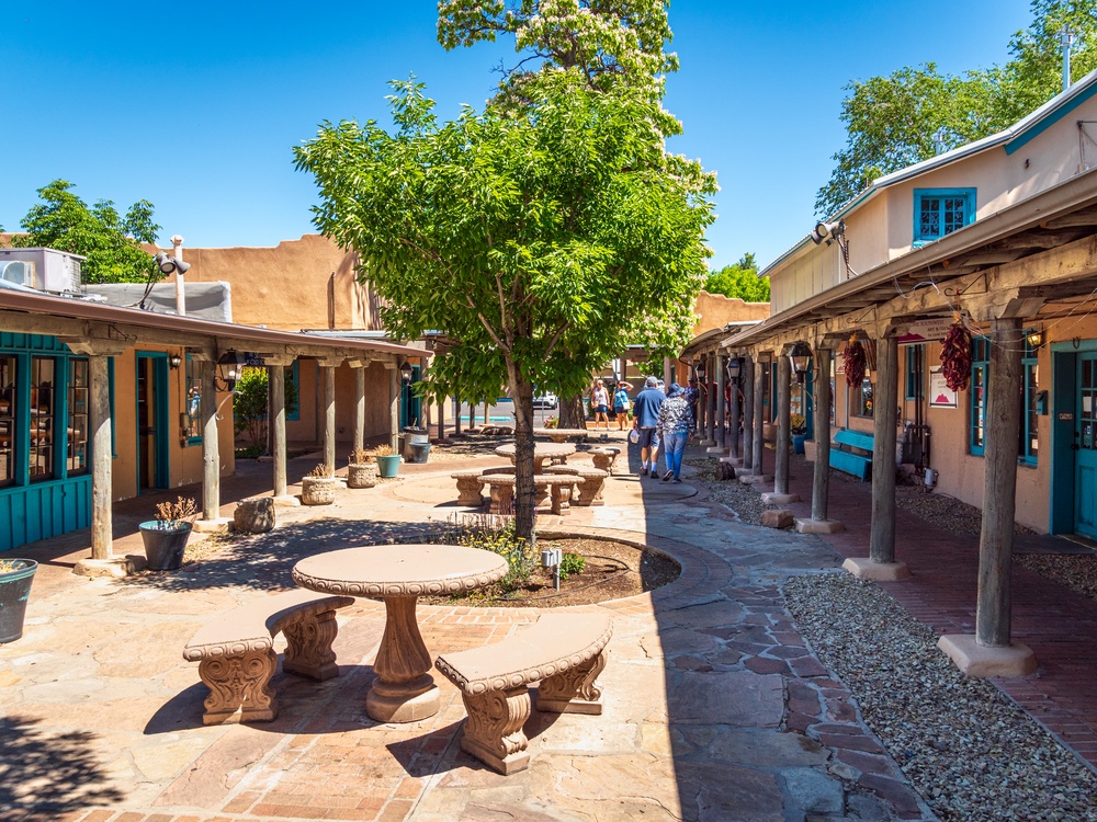 Old Town Albuquerque plaza and surrounding historic district, New Mexico