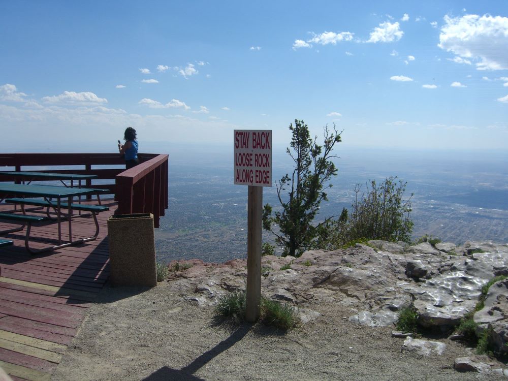 Sandia Mountains aerial view, Albuquerque, New Mexico