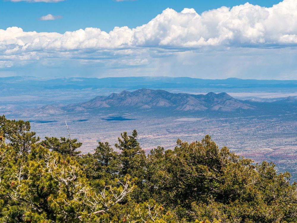 Sandia Peak summit landscape, Sandia Mountains, New Mexico