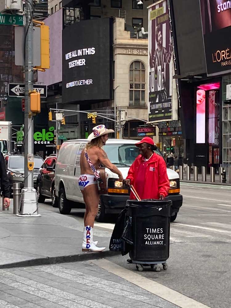 Times Square Singing Cowboy