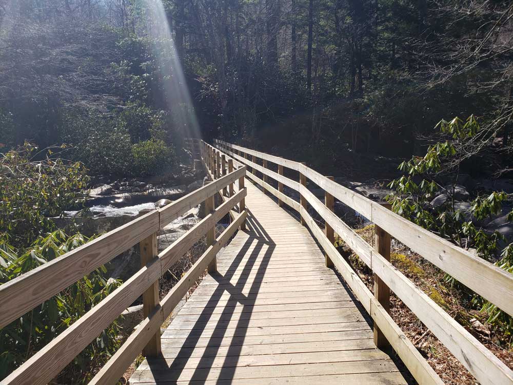 Chimney Tops Trail On Bridge