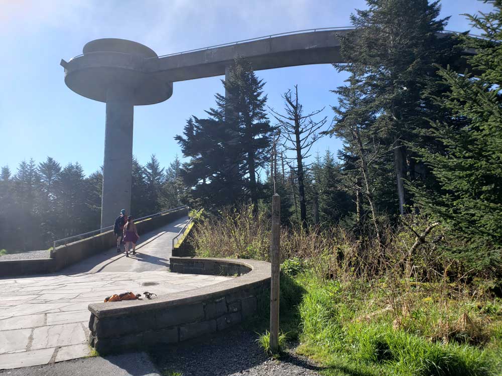 Clingmans Dome Observation Deck Beginning