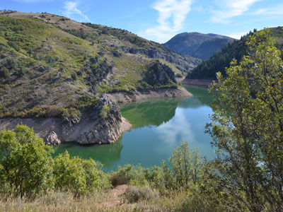 Causey Reservoir alpine mountain lake