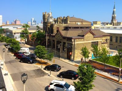 Best Place at the Historic Pabst Brewery exterior, Milwaukee, Wisconsin
