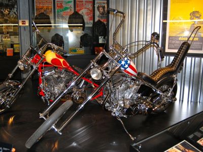 Easy Rider Captain America chopper replica, Harley-Davidson Museum, Milwaukee