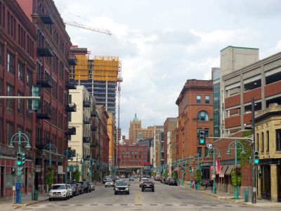 North Water Street in the Historic Third Ward, Milwaukee