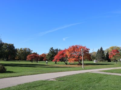 Lake Park bluffs and trails overlooking Lake Michigan, Milwaukee