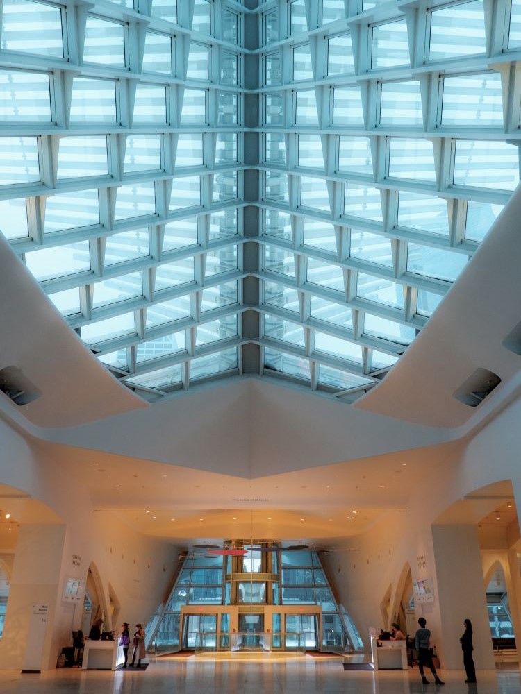 Ticket agent desk at the Milwaukee Art Museum