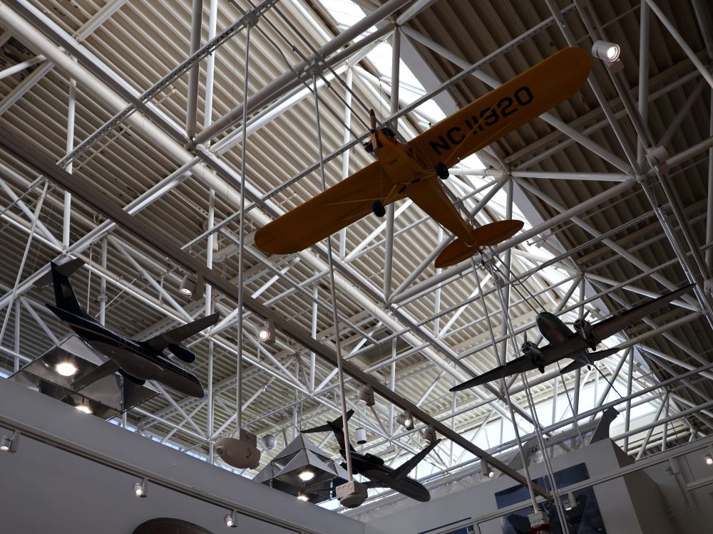 Aviation exhibits in the Mitchell Gallery of Flight, Milwaukee airport