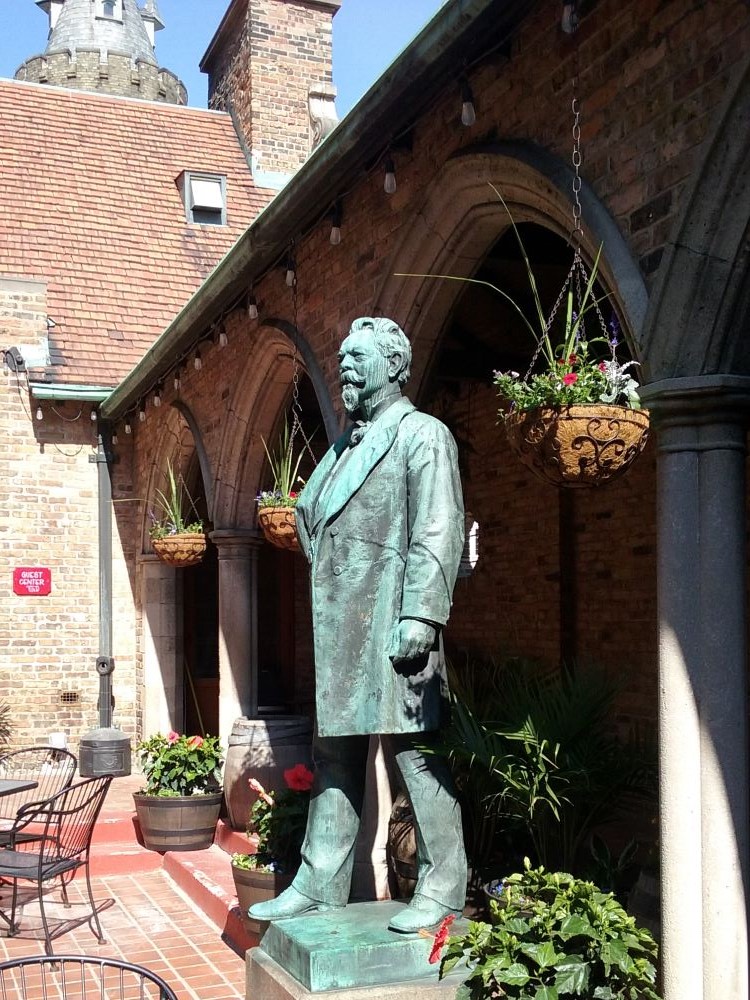 Statue of Captain Frederick Pabst at Best Place in the Historic Pabst Brewery