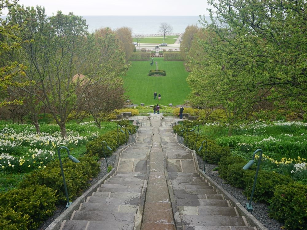 Terraced gardens at the Villa Terrace Decorative Arts Museum, Milwaukee
