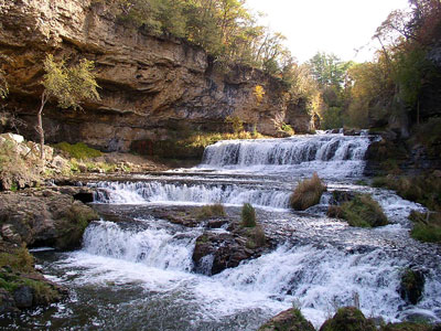 Willow Falls in Willow River State Park, Wisconsin
