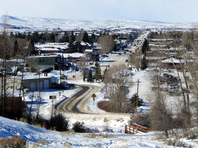 Overlooking Pinedale, Wyoming