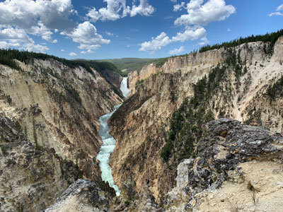 Grand Canyon of the Yellowstone and Lower Falls, Wyoming