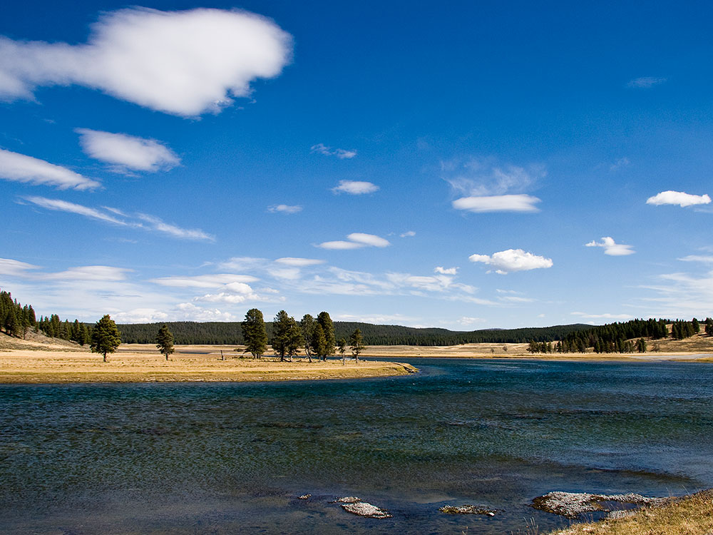 Yellowstone River in Hayden Valley, Yellowstone National Park