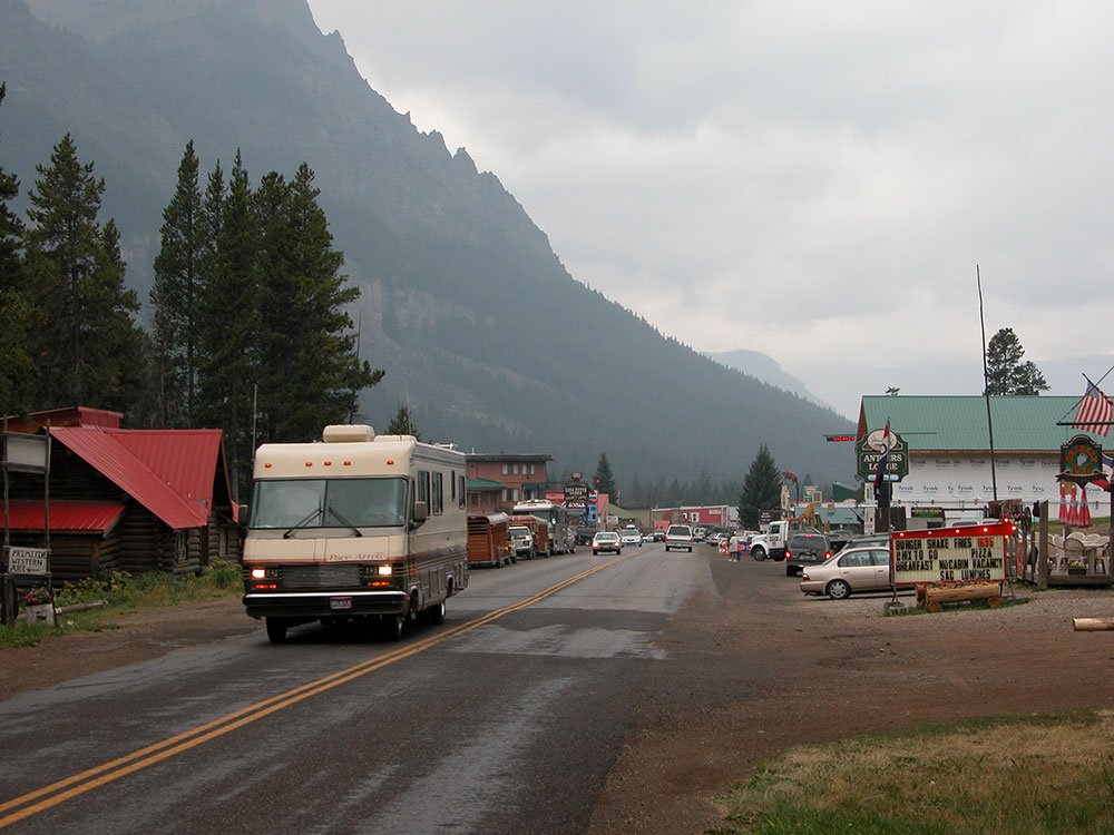 Entering Cooke City, Montana from the east