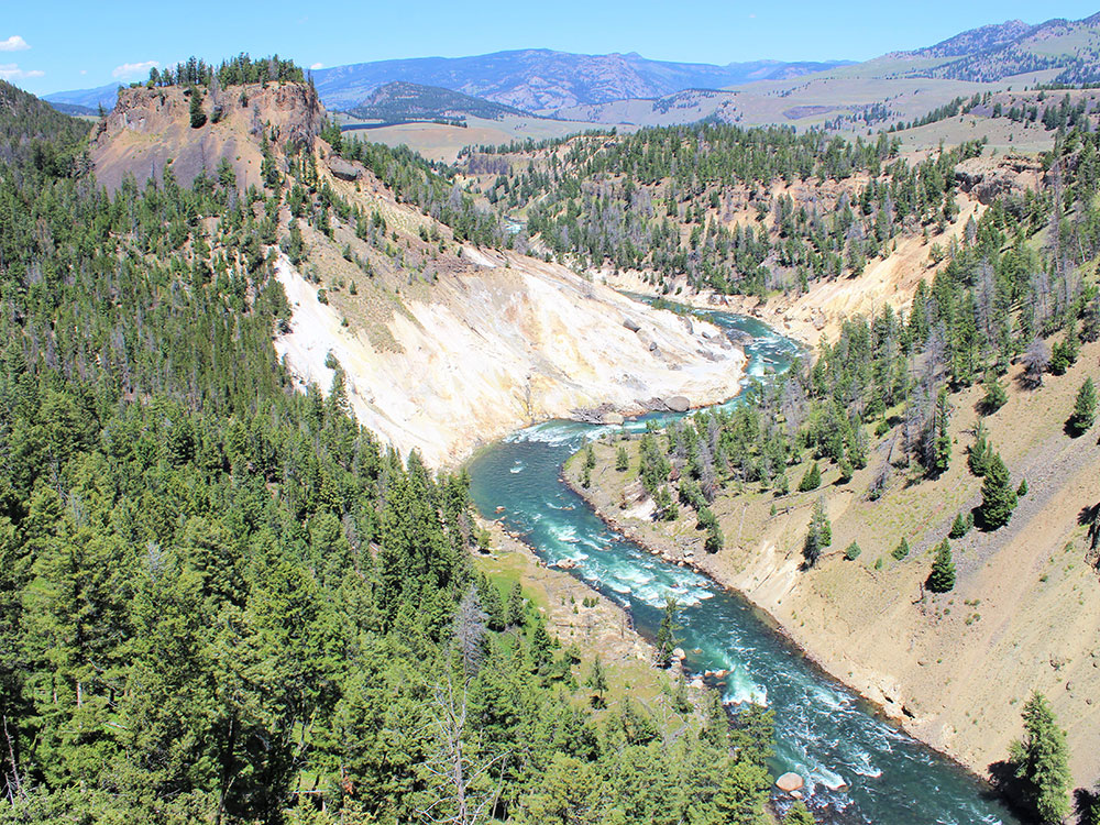Trail view near Tower Fall, Yellowstone National Park