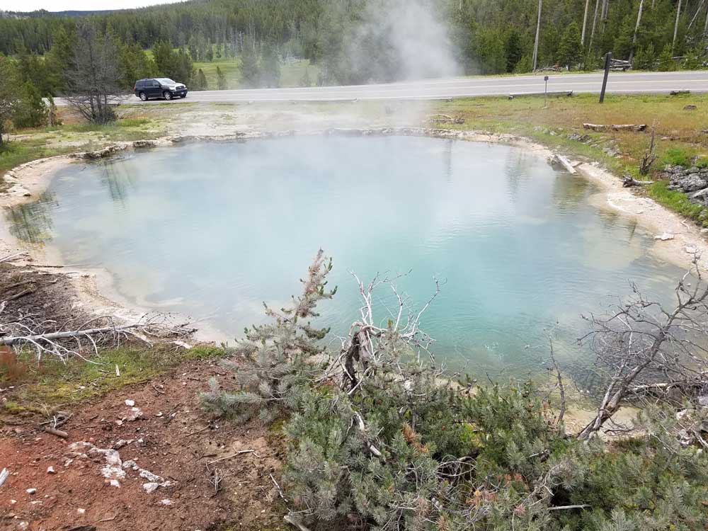 Hot spring pool at Fountain Group, Lower Geyser Basin
