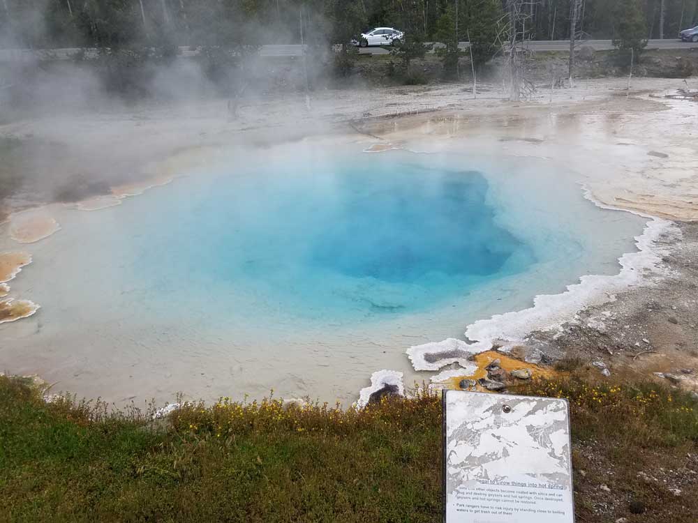 Colorful thermal pool at Fountain Group, Lower Geyser Basin