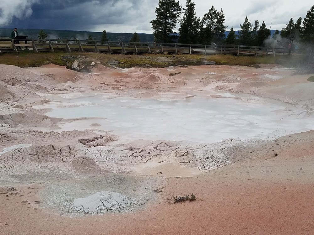 Fountain Paint Pot mudpot basin, Yellowstone National Park