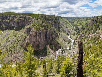 Bunsen Peak Road bike trail, Yellowstone National Park
