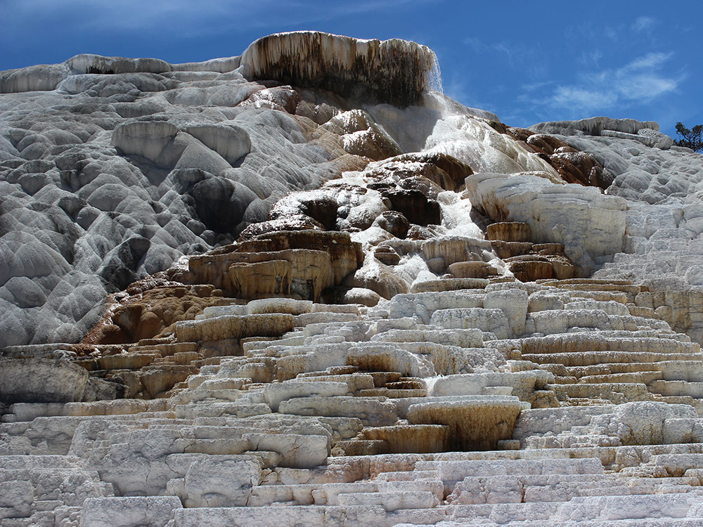 Mammoth Hot Springs travertine formations, Yellowstone National Park