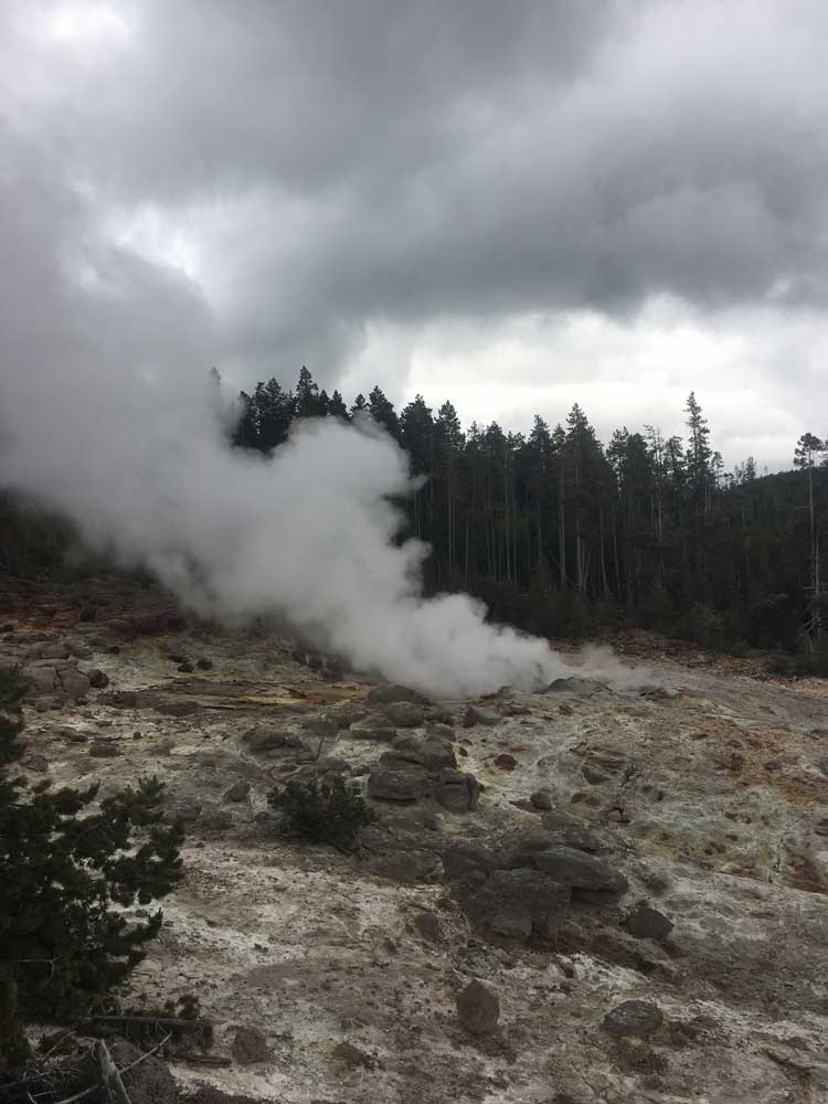 Steamboat Geyser cone, Norris Geyser Basin, Yellowstone